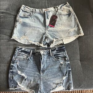 No Boundaries Blue Denim Shorts